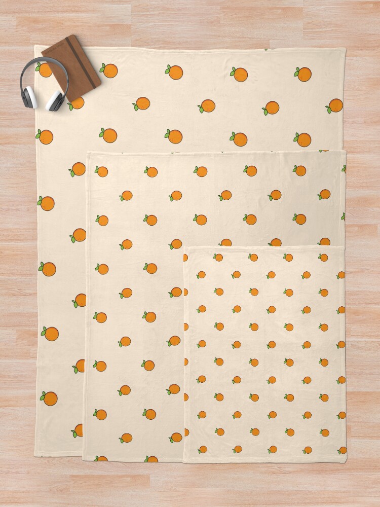 Thumbnail 5 of 6, Throw Blanket, Mini Orange Pattern designed and sold by ennbe.
