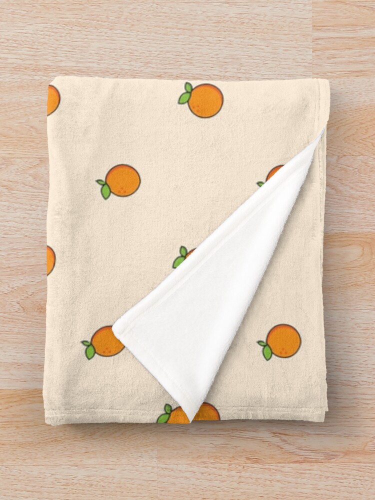 Thumbnail 3 of 6, Throw Blanket, Mini Orange Pattern designed and sold by ennbe.