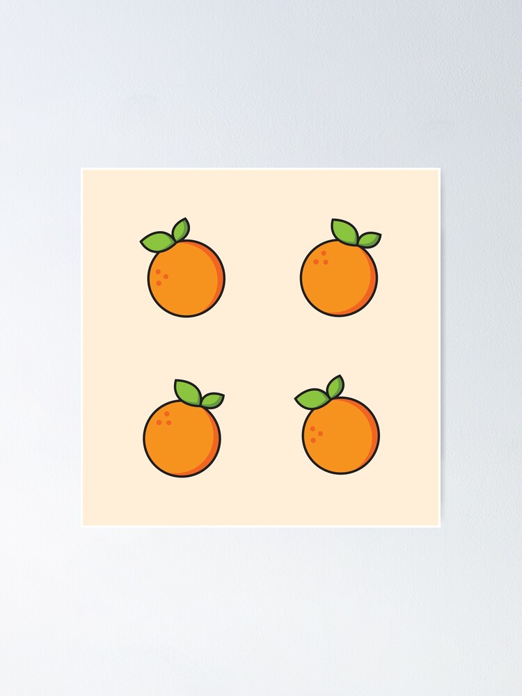 Thumbnail 1 of 3, Poster, Mini Orange Pattern designed and sold by ennbe.