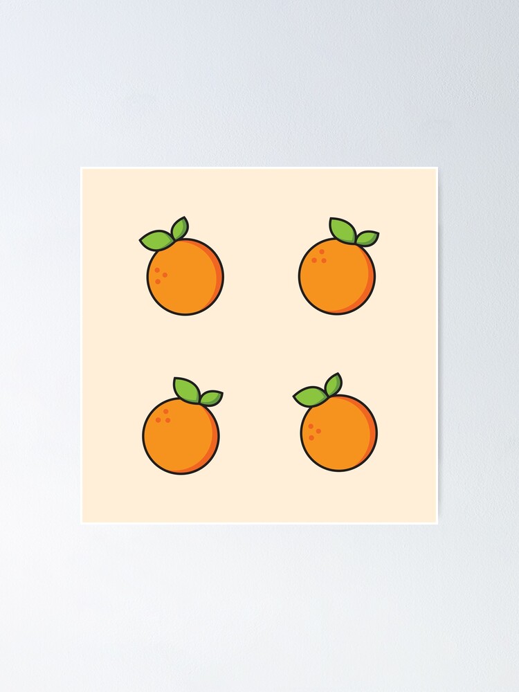 Thumbnail 1 of 3, Poster, Mini Orange Pattern designed and sold by ennbe.