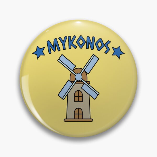 Item preview, Mykonos island in greece with windmill  designed and sold by Donutlovers.