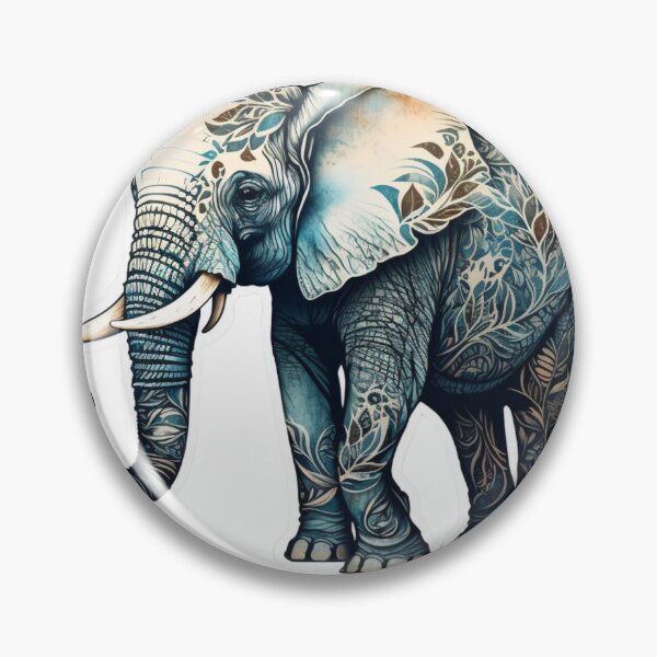 Item preview, Realistic Elephant Tattoo Sticker designed and sold by Media-DK.