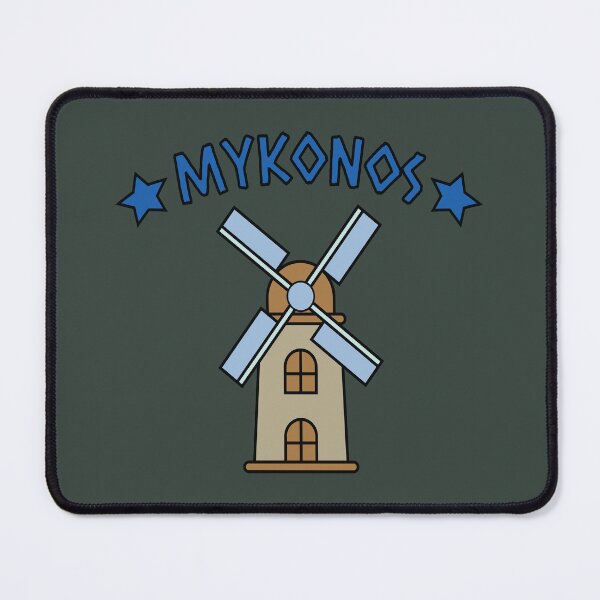 Item preview, Mykonos island in greece with windmill designed and sold by Donutlovers.