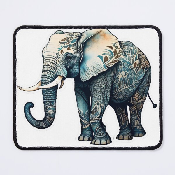 Item preview, Realistic Elephant Tattoo Sticker designed and sold by Media-DK.