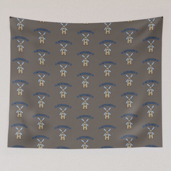 Item preview, Mykonos island in greece with windmill  designed and sold by Donutlovers.