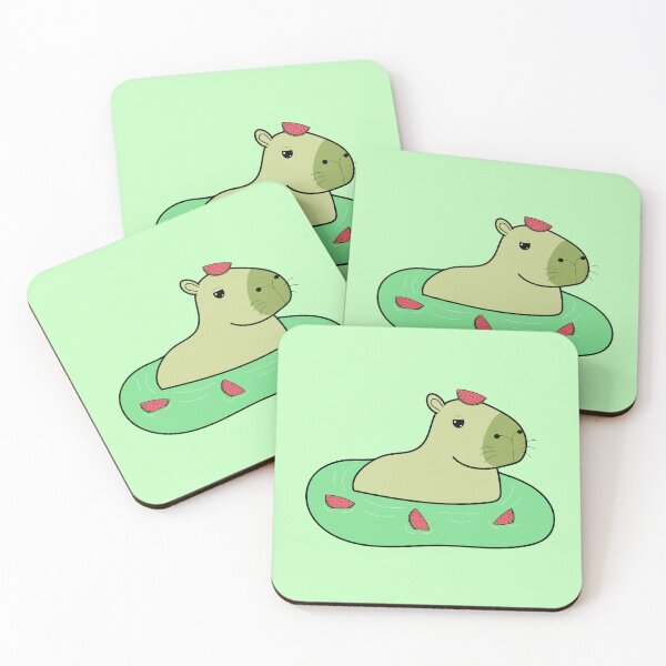 Item preview, Kawaii Watermelon Capybara designed and sold by SunMoonMilk.