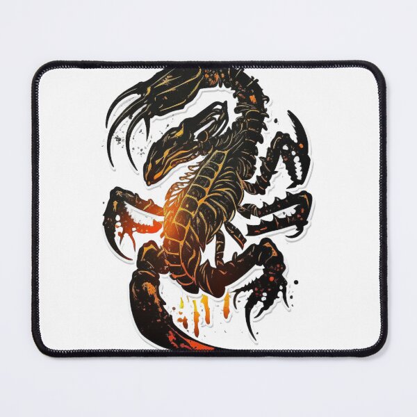 Item preview, Black And Orange Scorpion Tattoo Sticker designed and sold by Media-DK.
