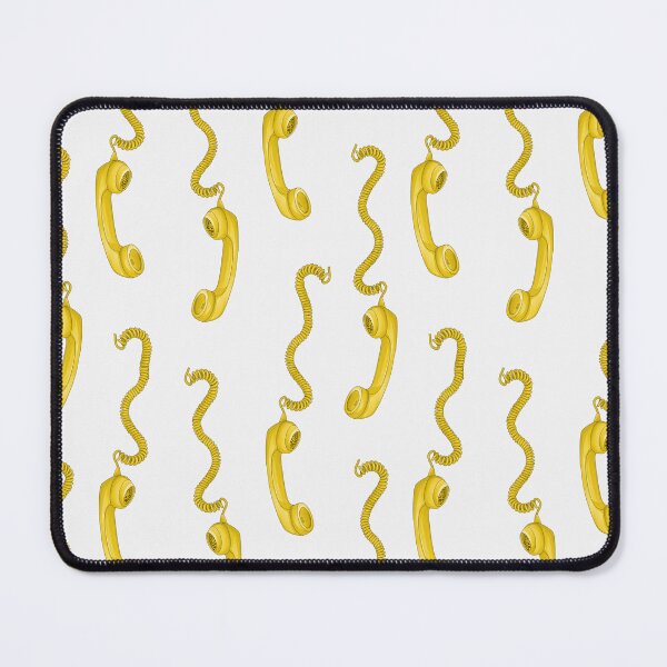 Item preview, retro phone landline - yellow small designed and sold by Milatoo.