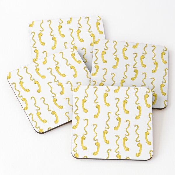 Item preview, retro phone landline - yellow small  designed and sold by Milatoo.