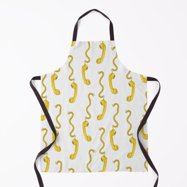 Item preview, retro phone landline - yellow small  designed and sold by Milatoo.