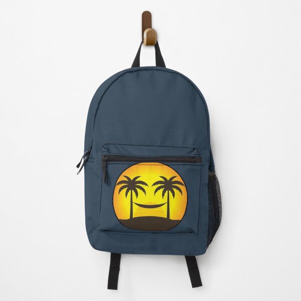 Item preview, Emoticon face with sunset palm tree and relax swing designed and sold by Donutlovers.