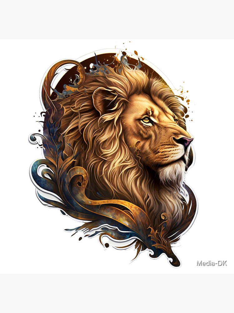 Black and white silhouette of a lion. Portrait of a lion. Lion head. Design  for logo, trademark, tattoo, striker. Vector illustration isolated on  transparent background 10005404 Vector Art at Vecteezy