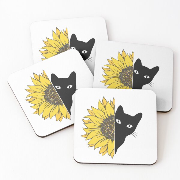 Item preview,  cat and sunflower, sweet cat designed and sold by maggNf.