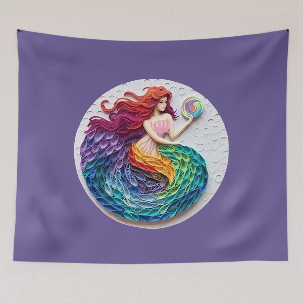 Item preview, Mermaid with Rainbow Scales designed and sold by AdiRemba.