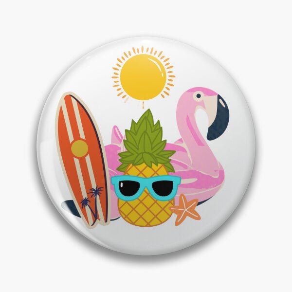 Item preview, Summer patterns With flamingos and pineapples  designed and sold by khaoulaassila.