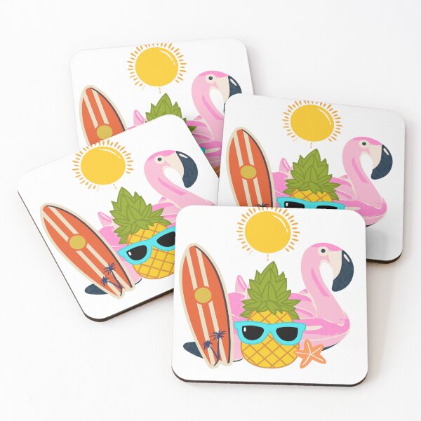 Item preview, Summer patterns With flamingos and pineapples  designed and sold by khaoulaassila.