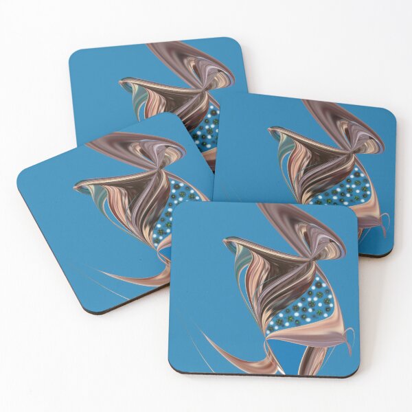 Item preview, Blue brown dot Abstract designed and sold by Arttygenenius.