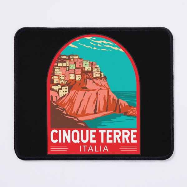 Item preview, Cinque Terre Italy Travel Art Emblem designed and sold by KrisSidDesigns.