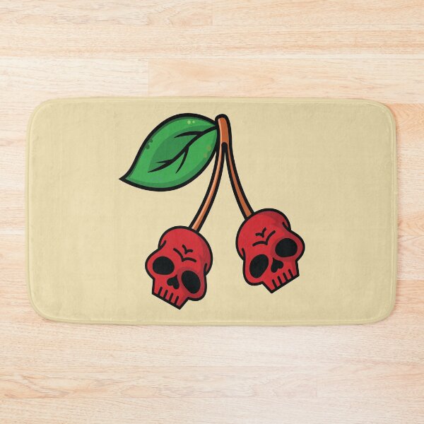 Item preview, Fresh cherry fruit on skull head  designed and sold by Donutlovers.