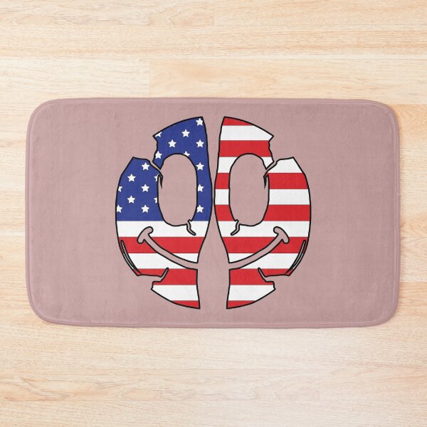 Artikelvorschau, Emoticon-Gesichtsemoticon auf amerikanischer Flagge entworfen und verkauft von Donutlovers.