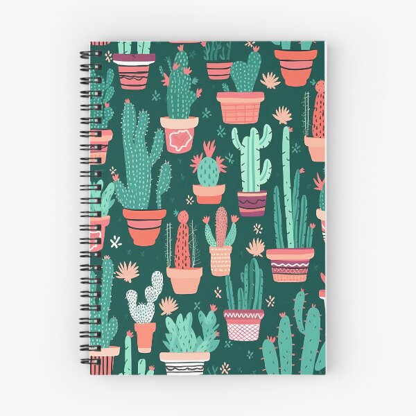 Item preview, Cactus in Pots Pattern on Dark Green Background designed and sold by Melissify.