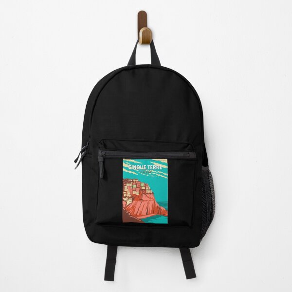 Item preview, Cinque Terre Italy Travel Art Vintage designed and sold by KrisSidDesigns.