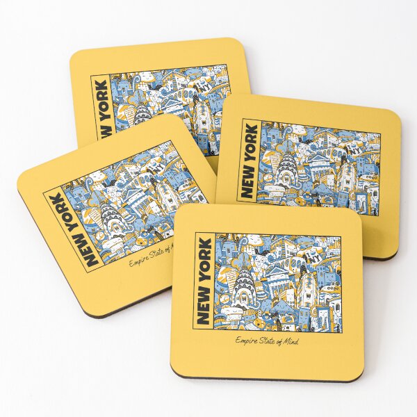 Item preview, New York empire state of mind doodle pattern designed and sold by rdxart.