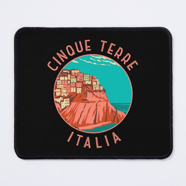 Item preview, Cinque Terre Italy Distressed Circle designed and sold by KrisSidDesigns.