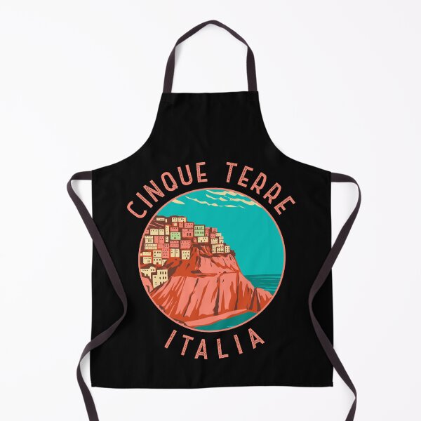 Item preview, Cinque Terre Italy Distressed Circle designed and sold by KrisSidDesigns.