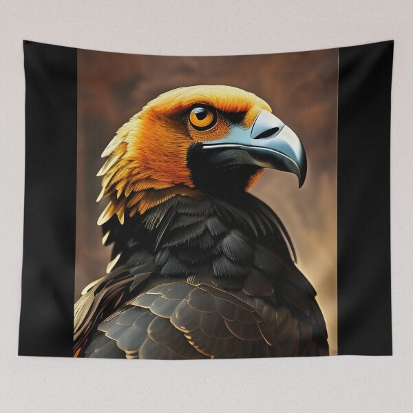 Item preview, Black Vulture portrait, impasto, Ai Generated Art  designed and sold by ACC .