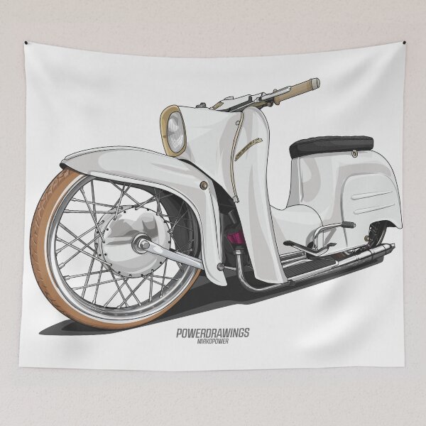 Item preview, Simson Schwalbe Low White designed and sold by POWERDRAWINGS.