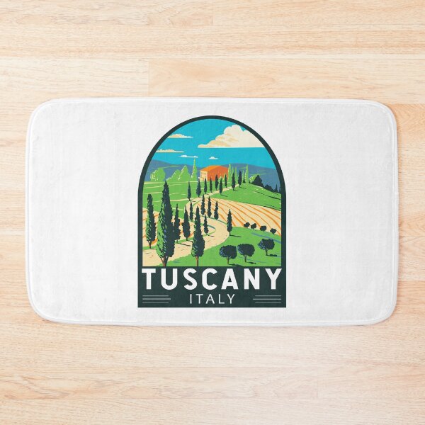 Item preview, Tuscany Italy Vineyard Travel Retro Emblem designed and sold by KrisSidDesigns.