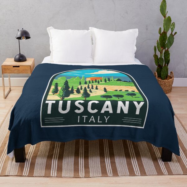 Item preview, Tuscany Italy Vineyard Travel Retro Emblem designed and sold by KrisSidDesigns.