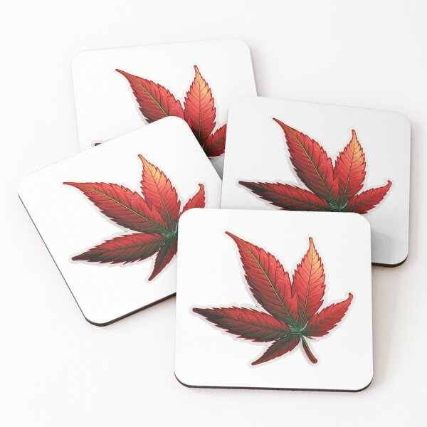 Item preview, Red And Green 420 Leaf Sticker designed and sold by Media-DK.