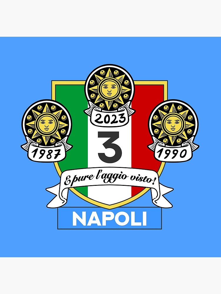 Napoli Scudetto Champion of Italy 2023 - 1990 - 1987 | Art Board Print