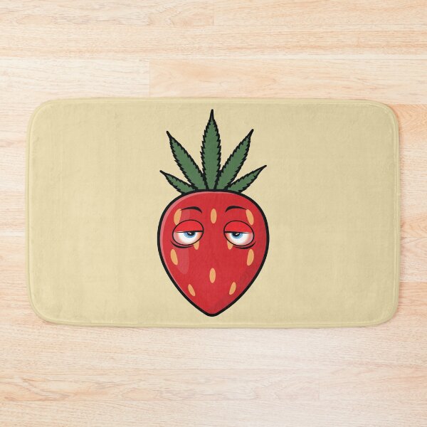 Item preview, Stoned strawberry fruit with weed leaf  designed and sold by Donutlovers.