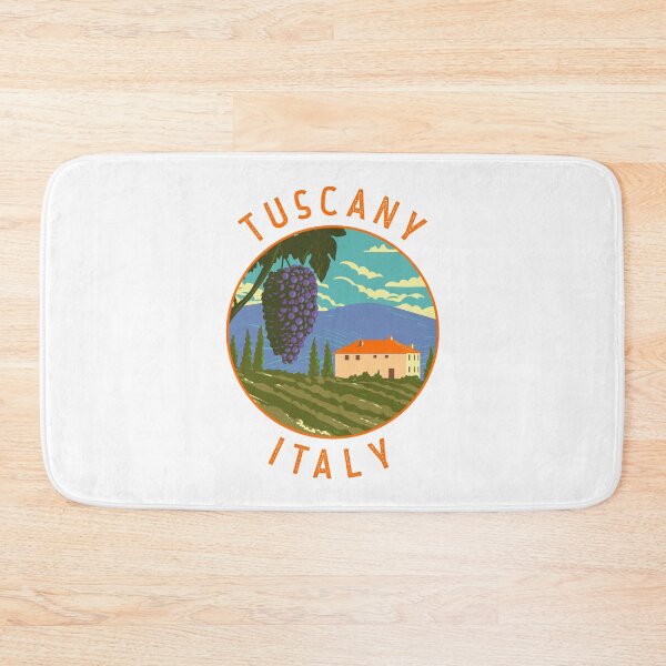Item preview, Tuscany Italy Vineyard Distressed Circle designed and sold by KrisSidDesigns.