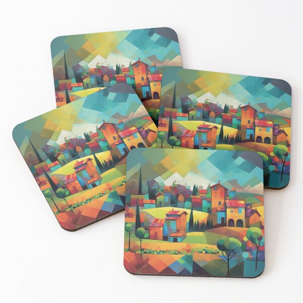 Item preview, CUBIST RURAL LANDSCAPE designed and sold by rvincenzi.