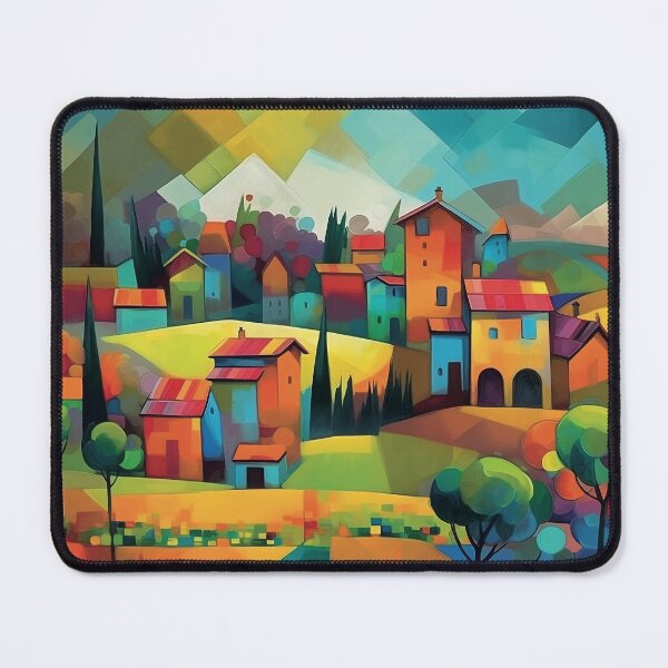 Item preview, CUBIST RURAL LANDSCAPE designed and sold by rvincenzi.