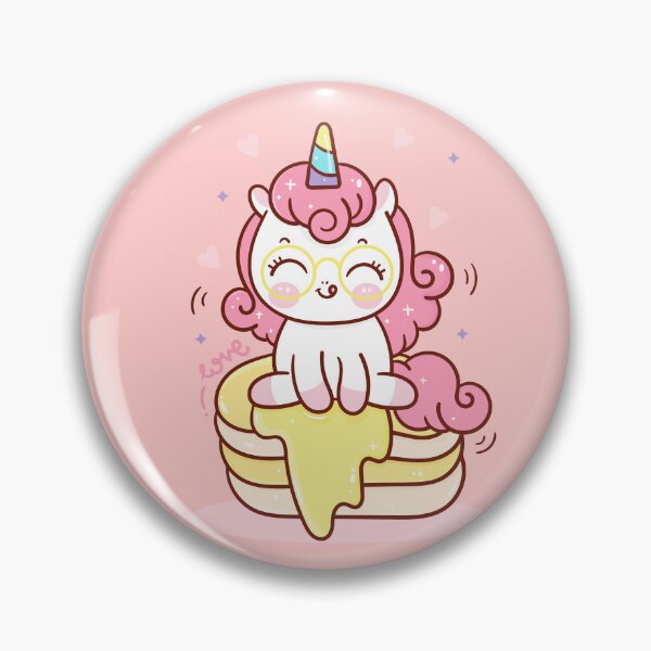 Item preview, Cute Unicorn Enjoying Big Pancake designed and sold by OFMdesigns.