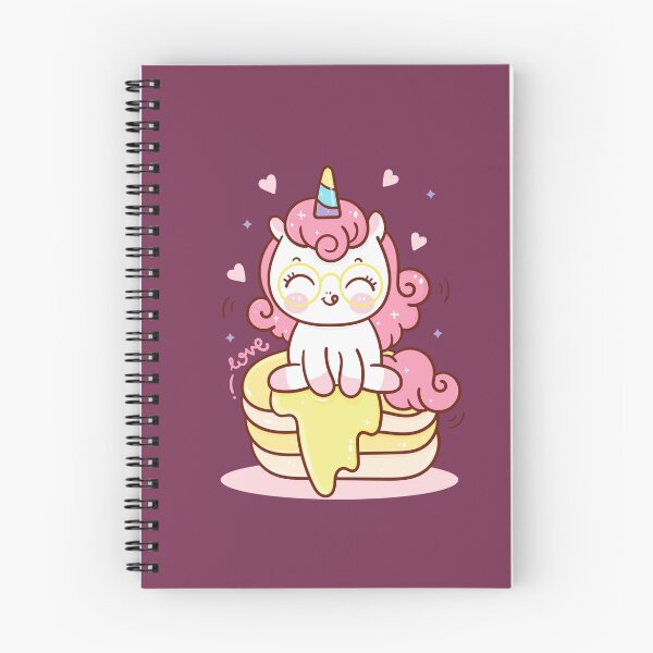 Item preview, Cute Unicorn Enjoying Big Pancake designed and sold by OFMdesigns.