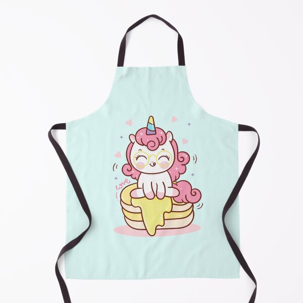 Item preview, Cute Unicorn Enjoying Big Pancake designed and sold by OFMdesigns.