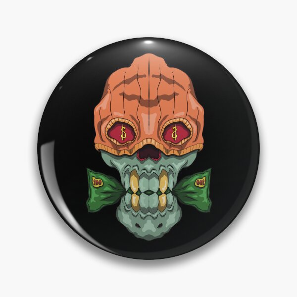 Item preview, crazy money skull designed and sold by WatidStudio.