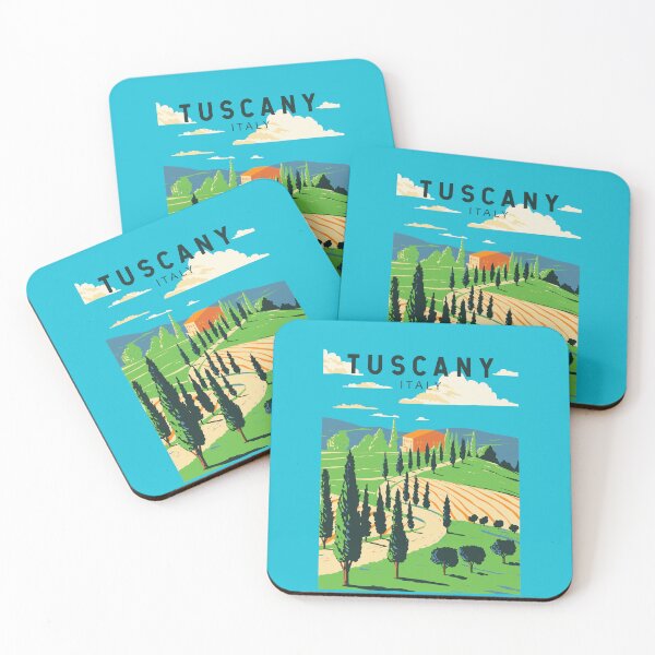 Item preview, Tuscany Italy Vineyard Travel Art Vintage designed and sold by KrisSidDesigns.