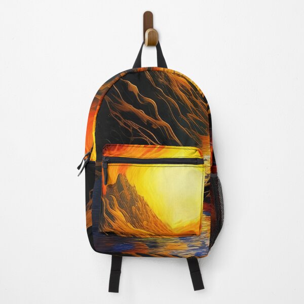 Item preview, Colourful River and Rustic Mountains, impasto, Ai Generated Art designed and sold by ACC .