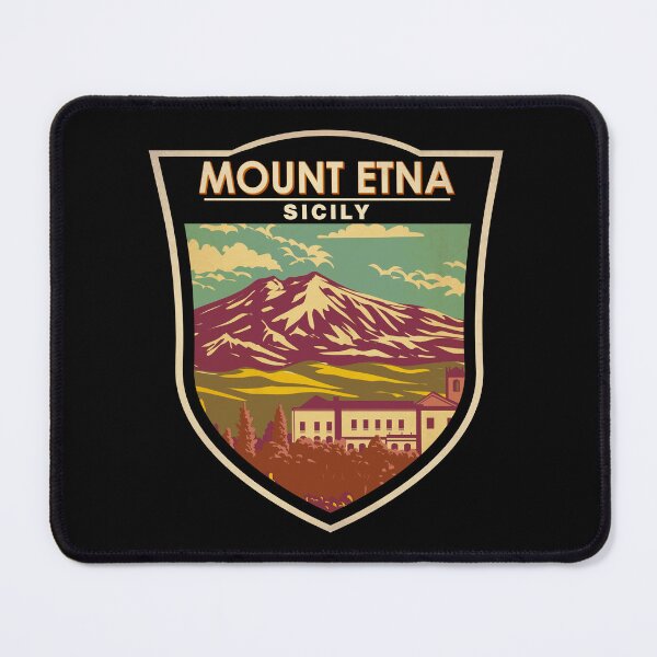 Item preview, Mount Etna Sicily Badge designed and sold by KrisSidDesigns.