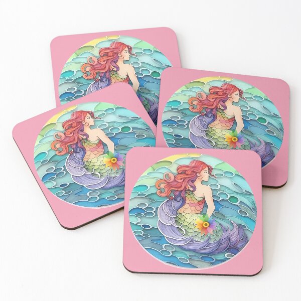 Item preview, Mermaid Magic with Rainbow Scales designed and sold by AdiRemba.