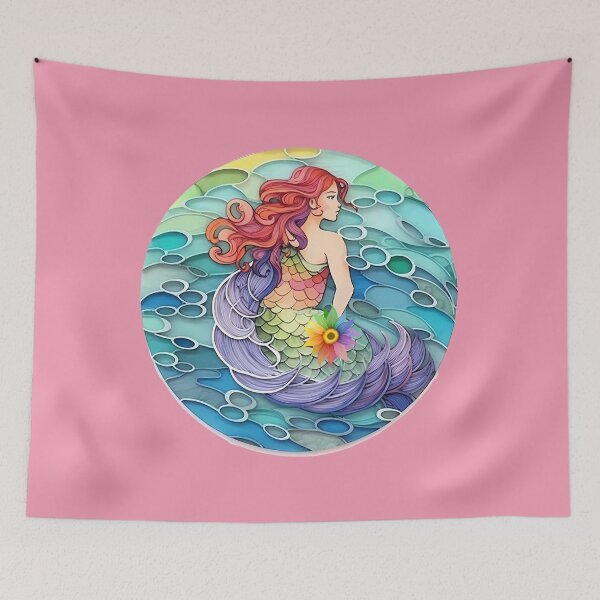 Item preview, Mermaid Magic with Rainbow Scales designed and sold by AdiRemba.