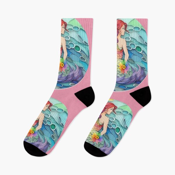 Item preview, Mermaid Magic with Rainbow Scales designed and sold by AdiRemba.