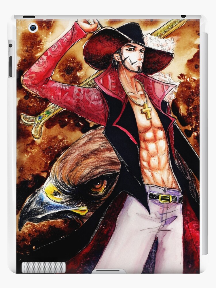 Dracule Mihawk - One Piece v.3 color version iPad Case & Skin for